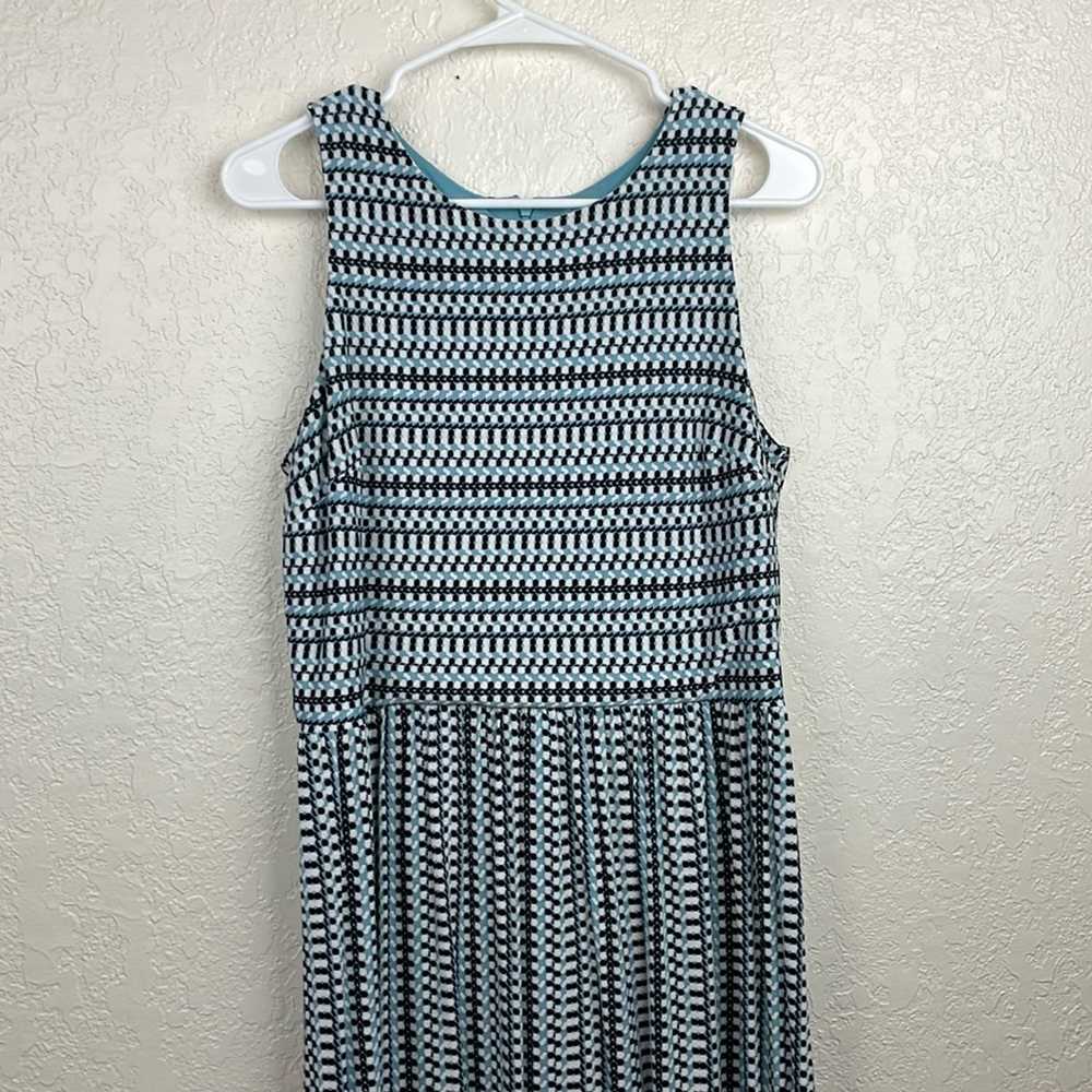 LOFT blue sleeveless dress